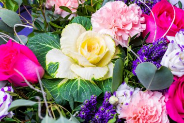 Buket çiçek. Festival çiçek kompozisyon