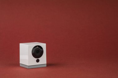 kırmızı arka plan, nesne, Internet, teknoloji con beyaz web kamerası