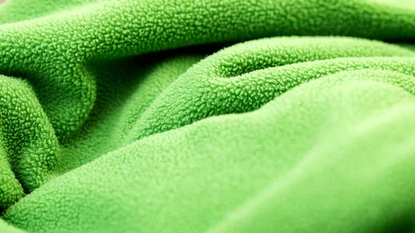 Textura de tela de lana verde. suave a la tela del tacto, pleasa — Foto de Stock