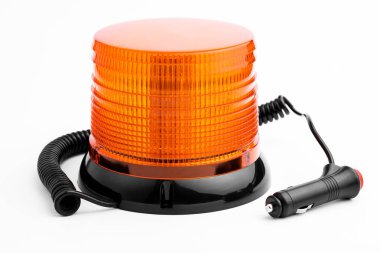 Turuncu beyaz zemin üzerine tel deniz feneri ile döner.