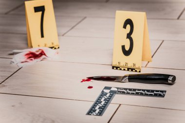 Crime scene Investigation. Kanlı bıçak. Cinayet kanıtı