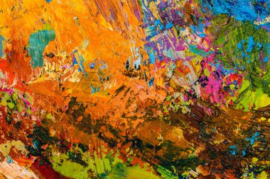 Parlak yağlı boya paletinin arkaplan resmi.