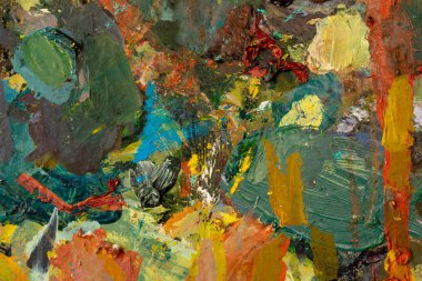 Parlak yağlı boya paletinin arkaplan resmi.