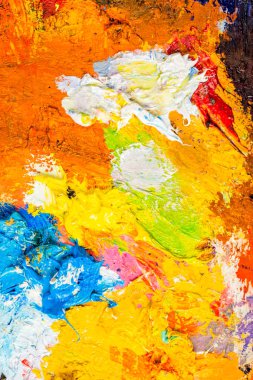 Parlak yağlı boya paletinin arkaplan resmi.