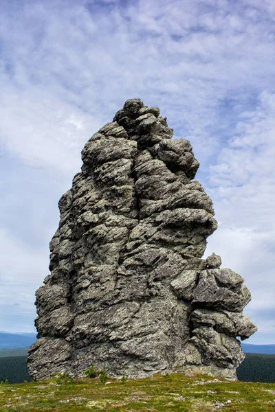 Pilar Pedra Milagre Natureza Surgiu Partir Intemperismo Secular Beleza Natural — Fotografia de Stock