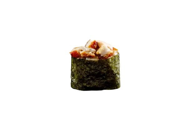 Klasyczna rolka Sushi. Sushi na białym tle. Japońskie Sushi Sushi z owocami morza na białym tle. — Zdjęcie stockowe