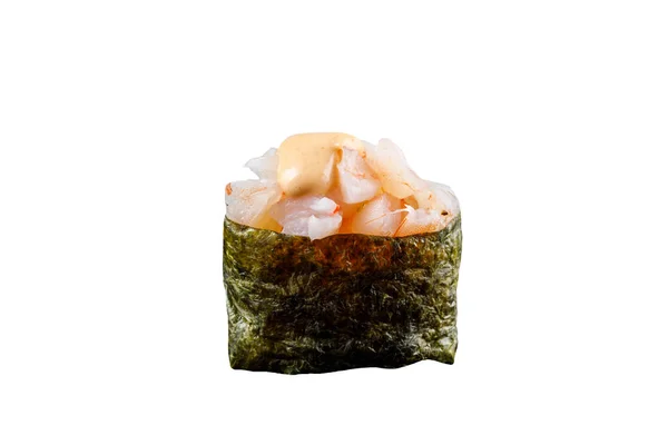 Klasický sushi roll. Sushi na bílém pozadí. Japonský sushi sushi na bílém pozadí. — Stock fotografie