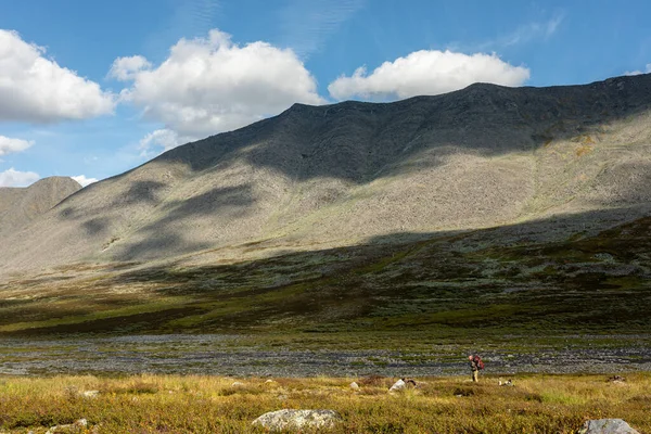 Berglandschap Groot Panorama Subpolaire Oeral Het Concept Van Buitenactiviteiten Toerisme — Stockfoto