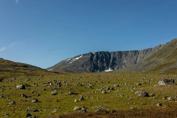 Berglandschap Groot Panorama Subpolaire Oeral Het Concept Van Buitenactiviteiten Toerisme — Stockfoto