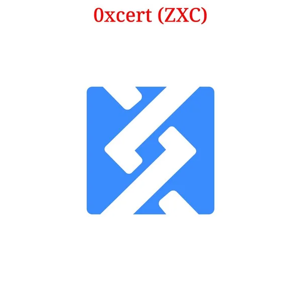 Logotipo criptomoneda 0xcert (ZXC) — Archivo Imágenes Vectoriales