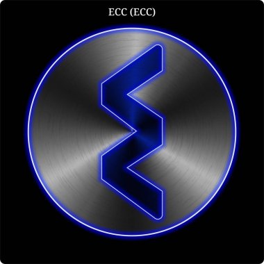 ECC (Ecc) sikke witn mavi neon glow metal.