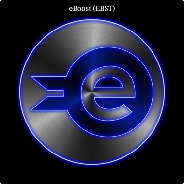 Metal eboost (Ebst) sikke witn mavi neon glow.