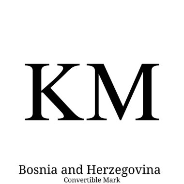 Beyaz arka plan üzerinde izole siyah Cabrio Mark para birimi simgesi