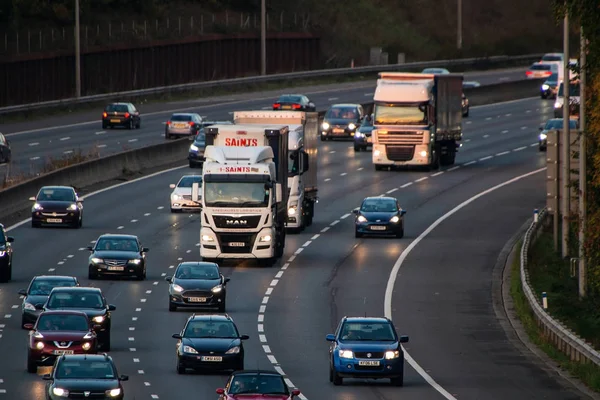 Londres Reino Unido Outubro 2018 Evening Heavy Traffic Busiest British — Fotografia de Stock