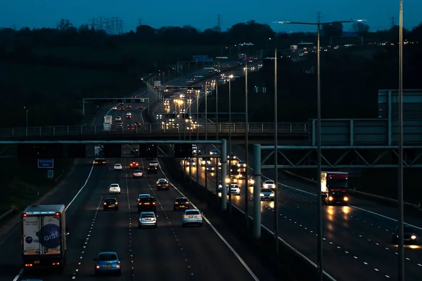 Tráfico de autopistas británicas Imagen de archivo