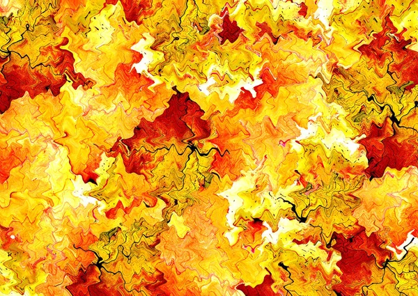 Abstrakter Hintergrund Aus Schönen Lebendigen Goldenen Orangen Und Roten Blättern — Stockfoto