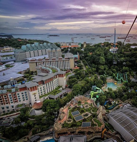 Singapore December 2017 Weergave Van Dag Van Sentosa Eiland Sentosa — Stockfoto