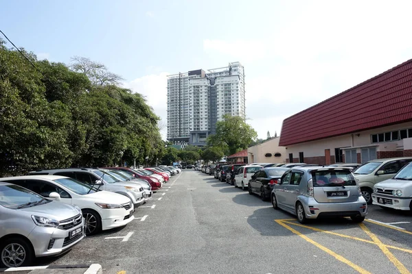 Johor Bahru Johor Malasia Septiembre 2018 Vista Día Del Aparcamiento — Foto de Stock