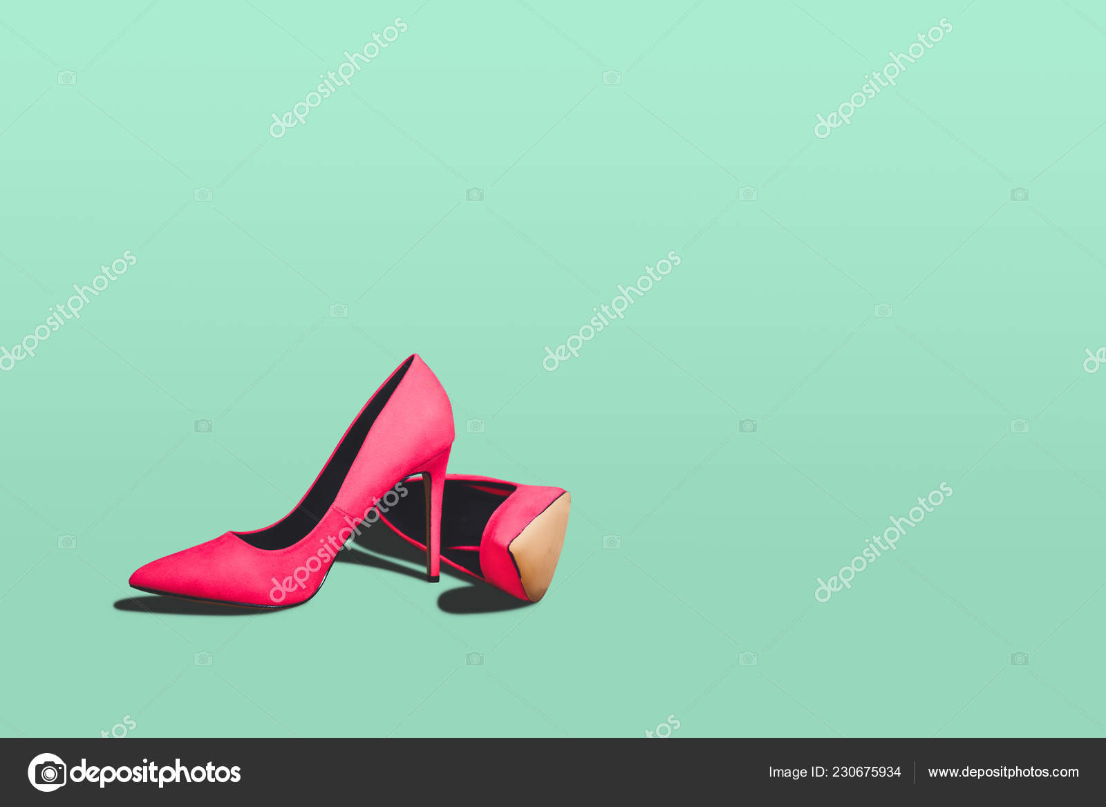 bright red high heels