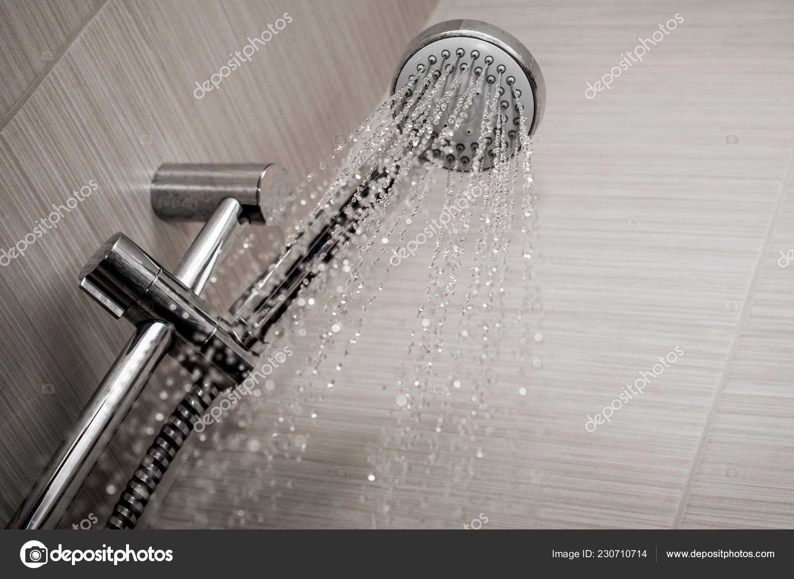 View Shower Which Water Flows — Stock Photo © sebbam 230710714