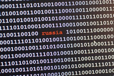 Siyah arkaplan üzerindeki ikili kod 