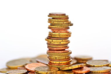 Sikke bir dizi farklı yığınlar halinde yığılmış ve birlikte yukarı doğru bir eğri oluşturur