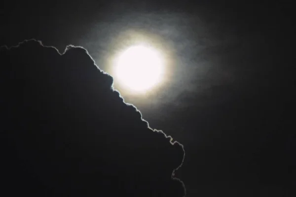 Cloud Illuminated Moonlight — Stock Photo, Image