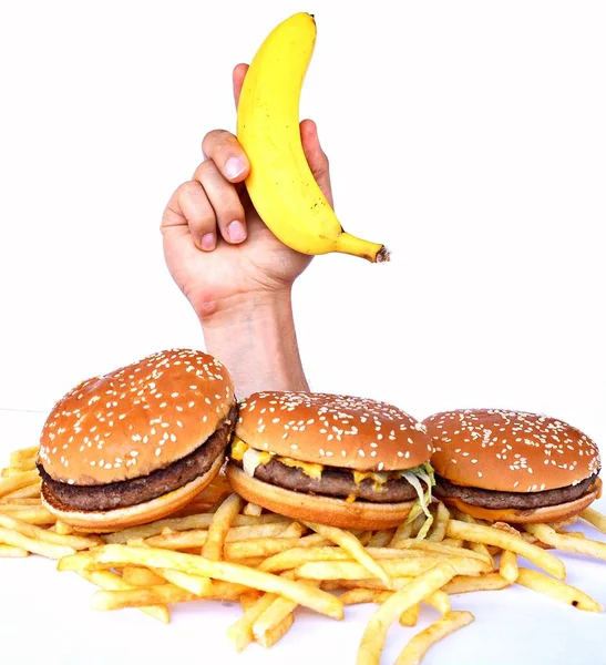 Bir Demet Fast Food Dan — Stok fotoğraf