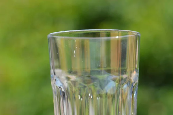 Water Glass Close — Stock Photo, Image