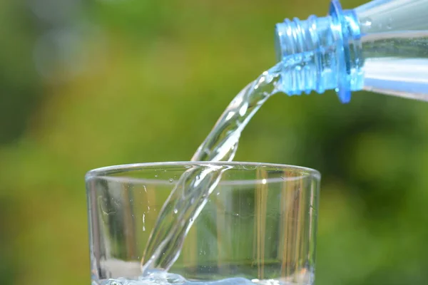 Water Glass Close — Stock Photo, Image