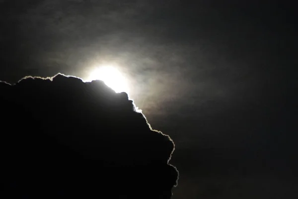 Cloud Illuminated Moonlight — Stock Photo, Image