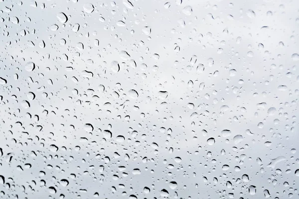 Drops Water Collect Plastic Wrap Rain Reflect Sun Shining Rain — Stock Photo, Image