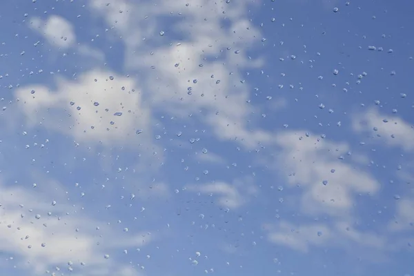 Esőcseppek Ablakon — Stock Fotó