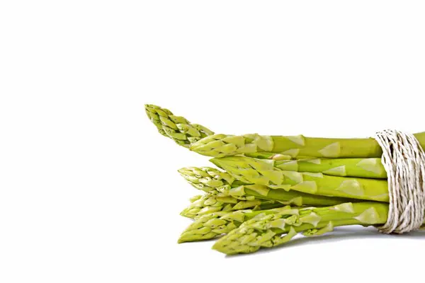 Reifer Ungekochter Spargel Aus Nächster Nähe — Stockfoto