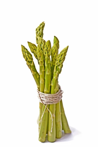 Reifer Ungekochter Spargel Aus Nächster Nähe — Stockfoto