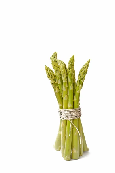 Ripe Uncooked Asparagus Close — Stock Photo, Image