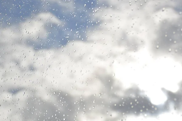 Esőcseppek Ablakon — Stock Fotó