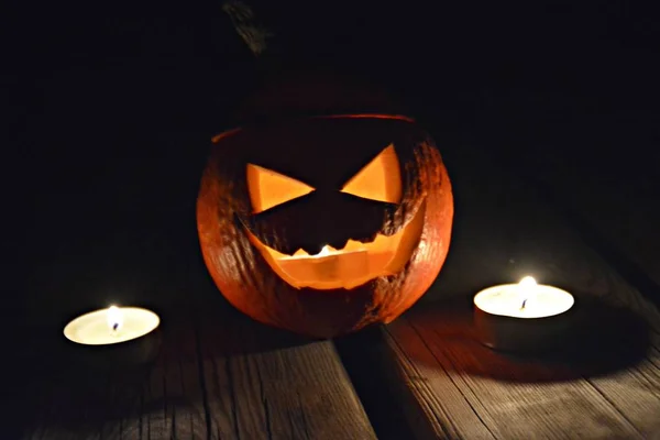 Halloween Pumpkin Night — Stock Photo, Image