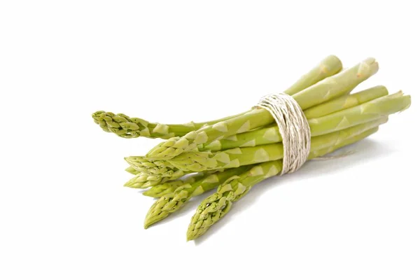 Reifer Ungekochter Spargel Aus Nächster Nähe — Stockfoto