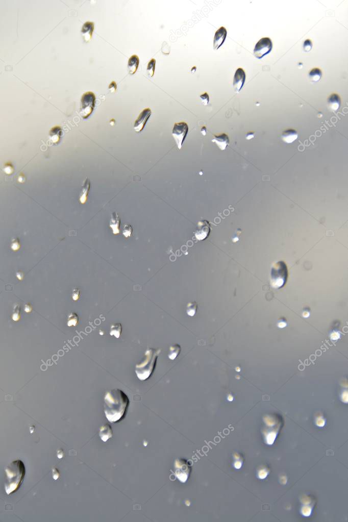 raindrops on a window 
