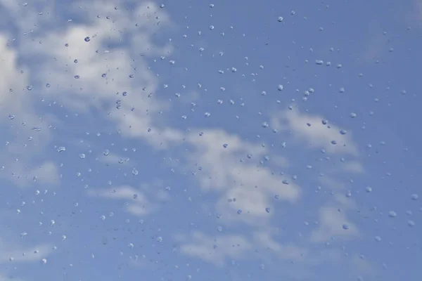 Gouttes Pluie Sur Une Fenêtre — Photo