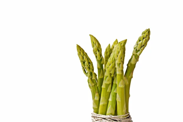 Reifer Ungekochter Spargel Aus Nächster Nähe — Stockfoto