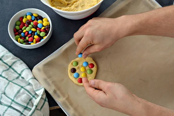 Cookies Colorful Candies — Stock Photo, Image