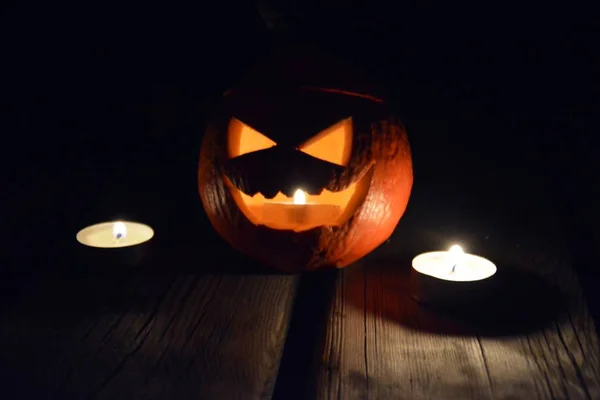 Halloween Pumpkin Night — Stock Photo, Image