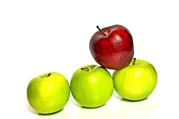 Green Apples Red One — Stock Photo, Image