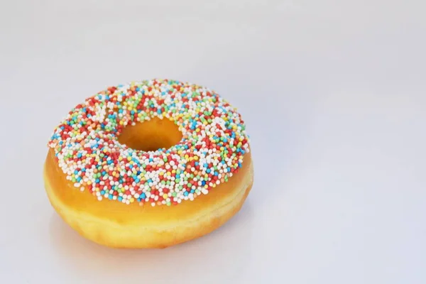 Donut Fundo Branco — Fotografia de Stock