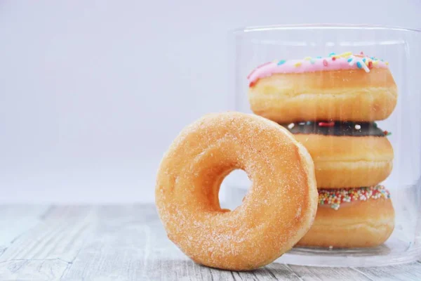 Donuts Glas — Stockfoto