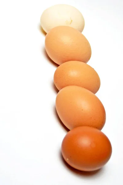 Raw Eggs Table — Stock Photo, Image