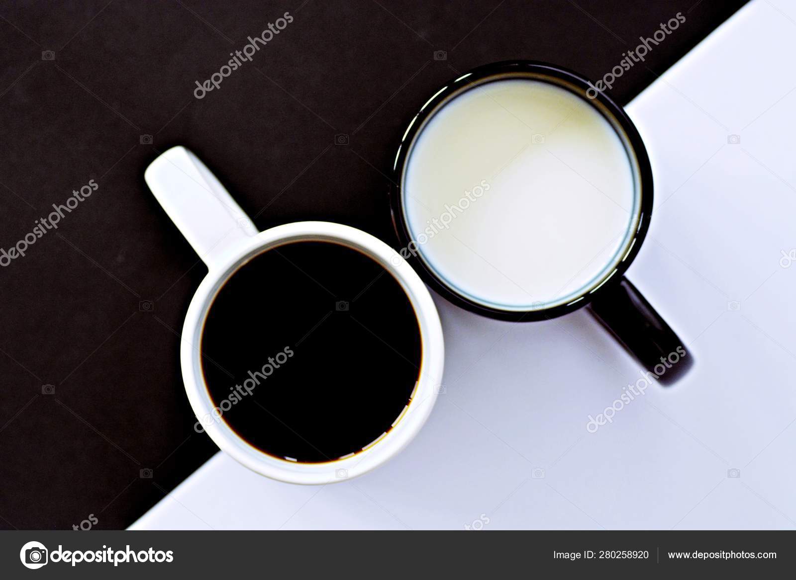 Two Cups Front Half Black Half White Background One Cup Stock Photo Image By C Maddas Two Cups Front Half Black Half White Background One Cup Stock Photo Image By C Maddas