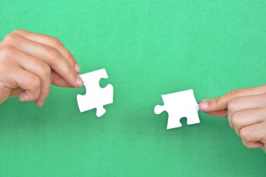  beyin fırtınası ve karar için puzzels kavramı